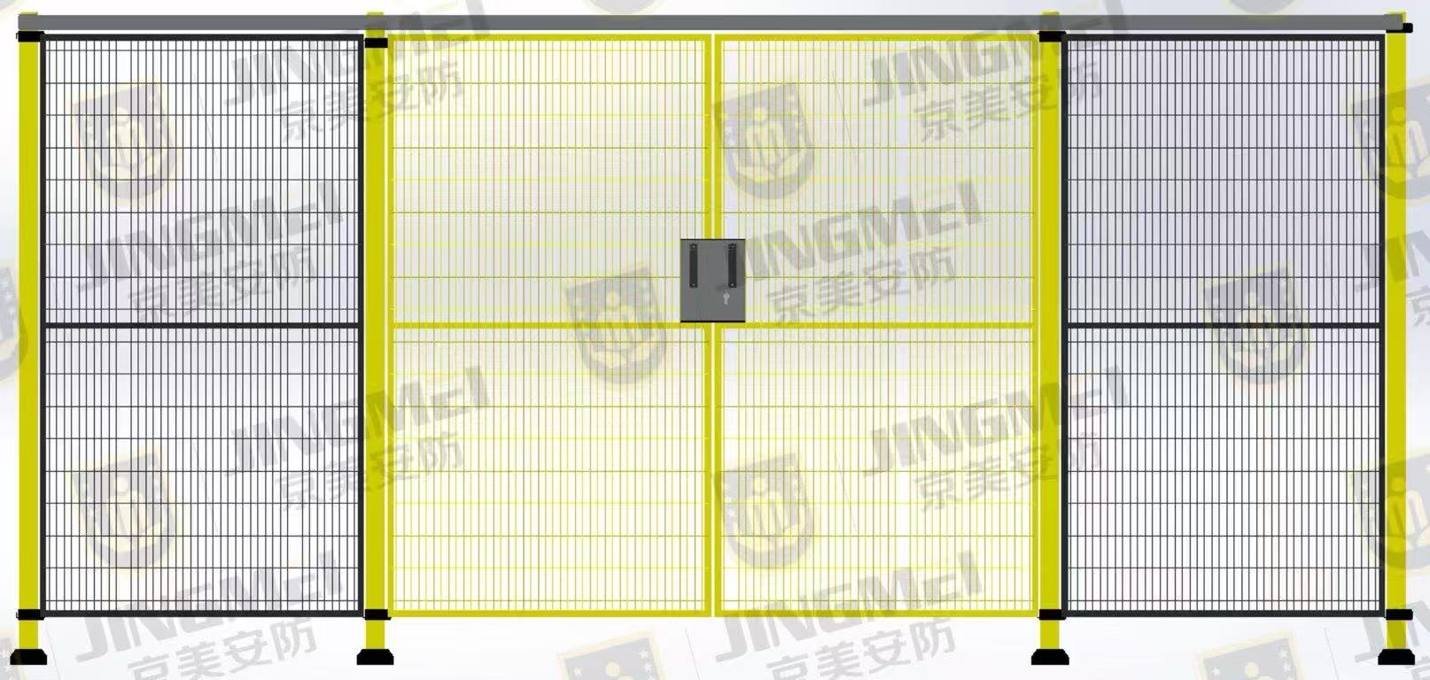 Double open hinged door