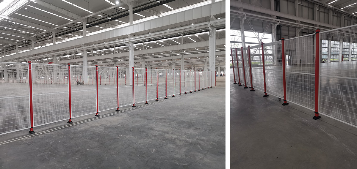 Ogrodzenie chroniące maszyny w zastosowaniach izolacyjnych w magazynach i logistyce