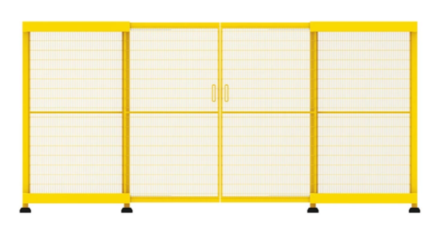 2.5m Double opening retractable door