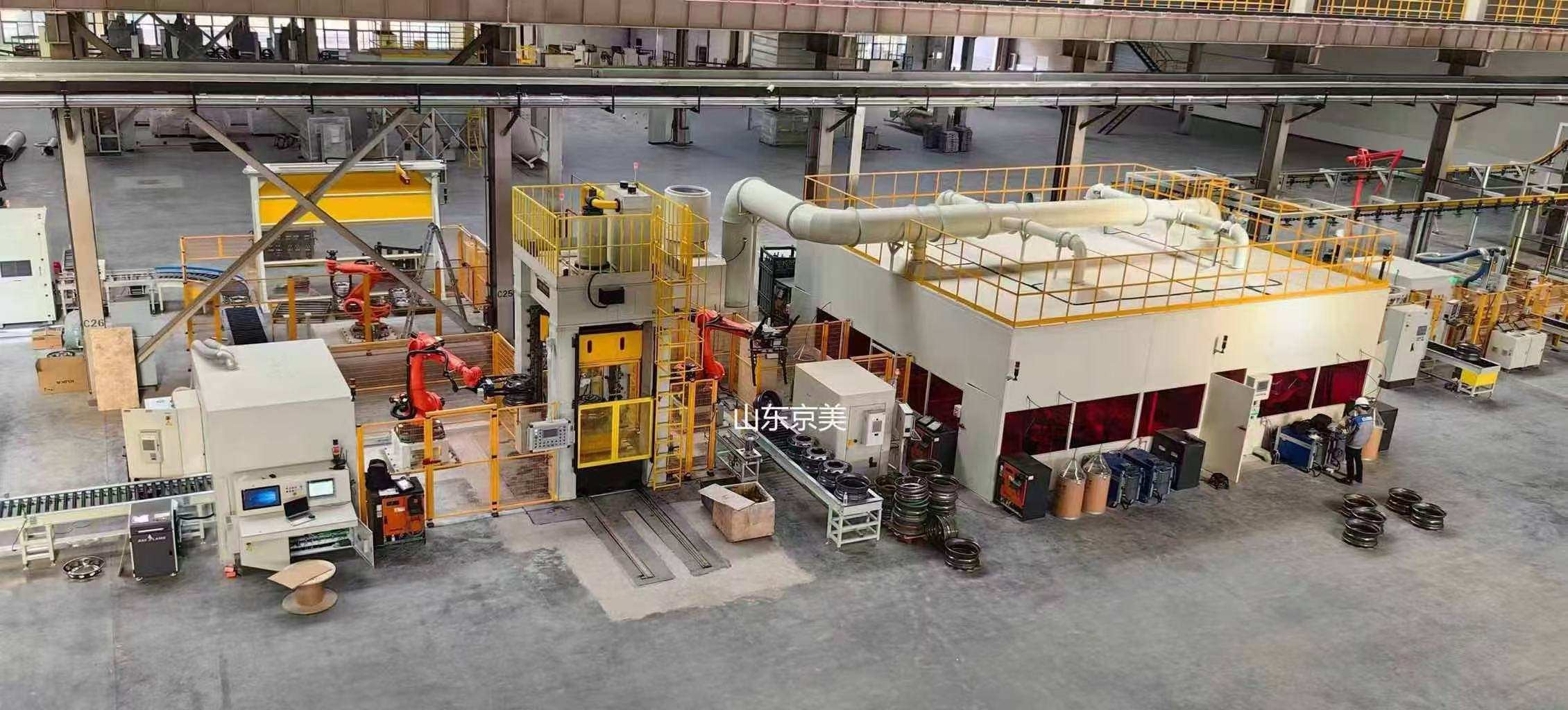 Automobile wheel hub automated production line protection case