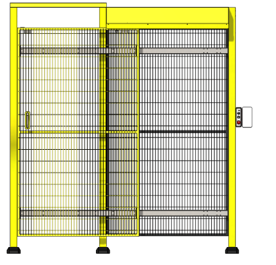 Single open electric telescopic gate