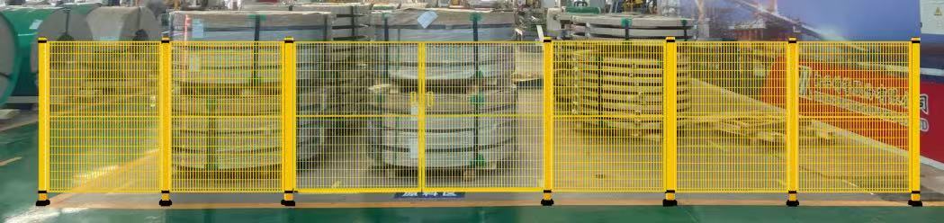 Production workshop isolation fence