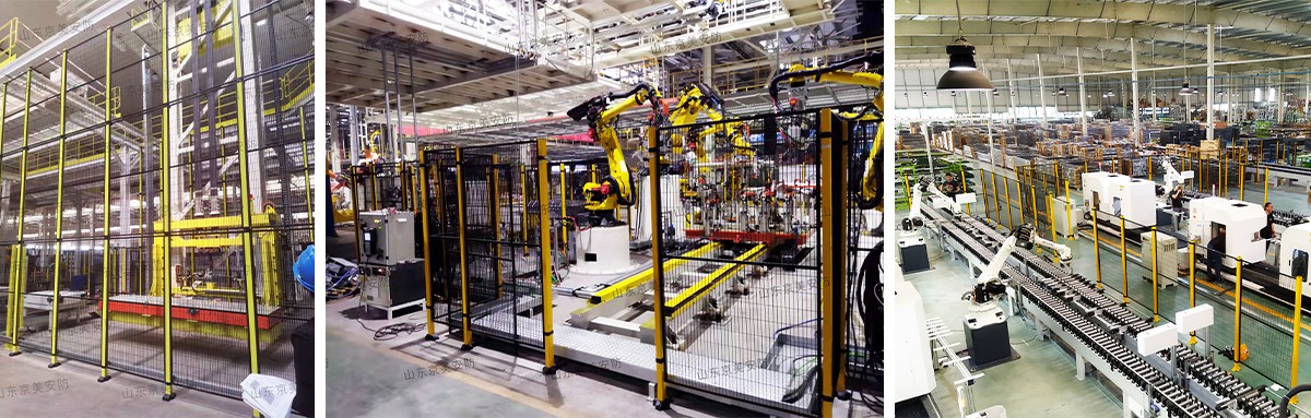 Anwendungen von Maschinenschutzzäunen an Roboterarbeitsplätzen