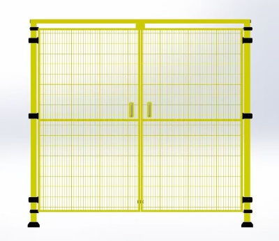 2,2 m Doppelscharnern Tür