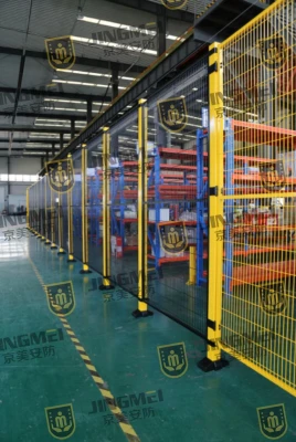 Steel column and steel mesh fence