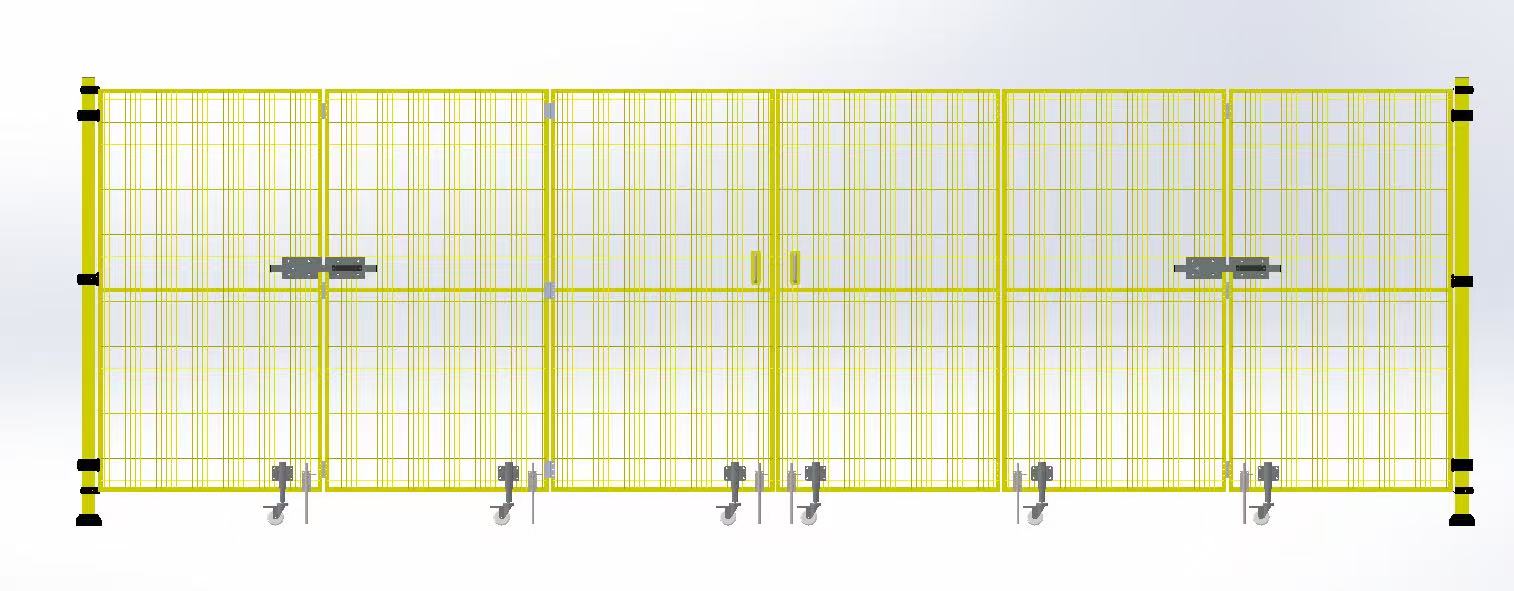 2.2m pintu lipat pembukaan ganda